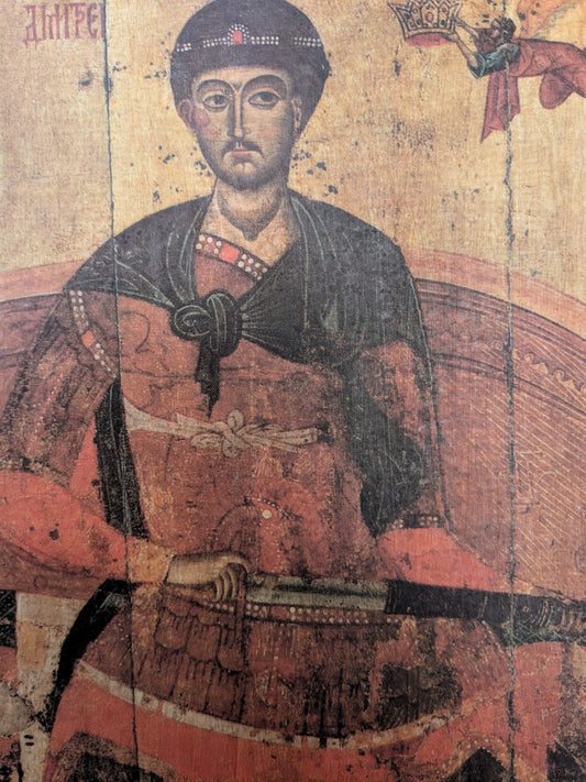 Saint Demetrios of Thessaloniki Enthroned icon