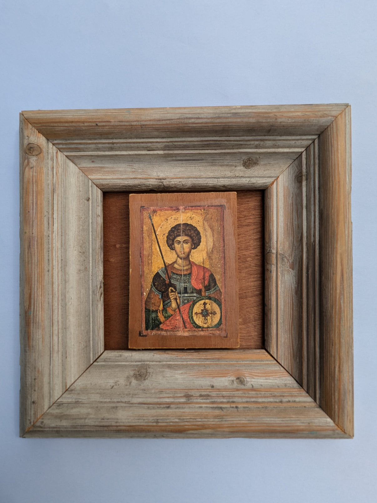 Saint George icon, Original Mixed Media Christian Art | Simon Lee ...