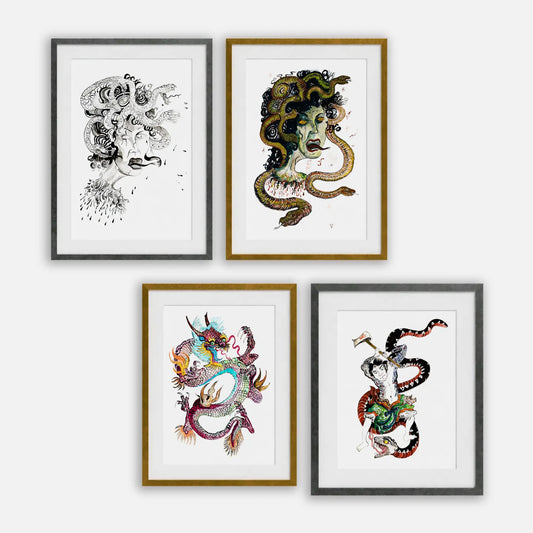 Myths & Legends Reimagined 2025 (Framed Set of 4)