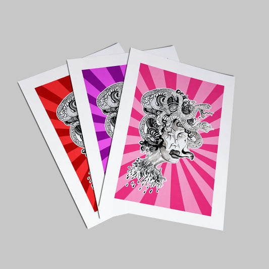 Medusa Reframed: Chromatic Fields 2026 (Unframed Set of 3)