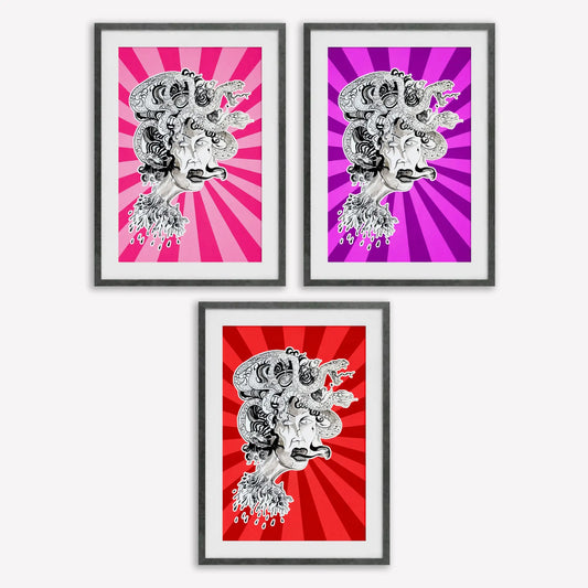 Medusa Unleashed (Framed Set of 3)