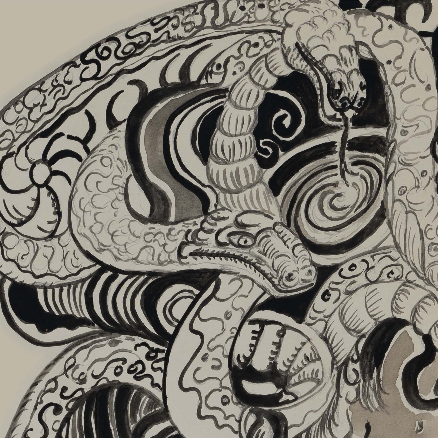 Medusa Unleashed in Monochrome