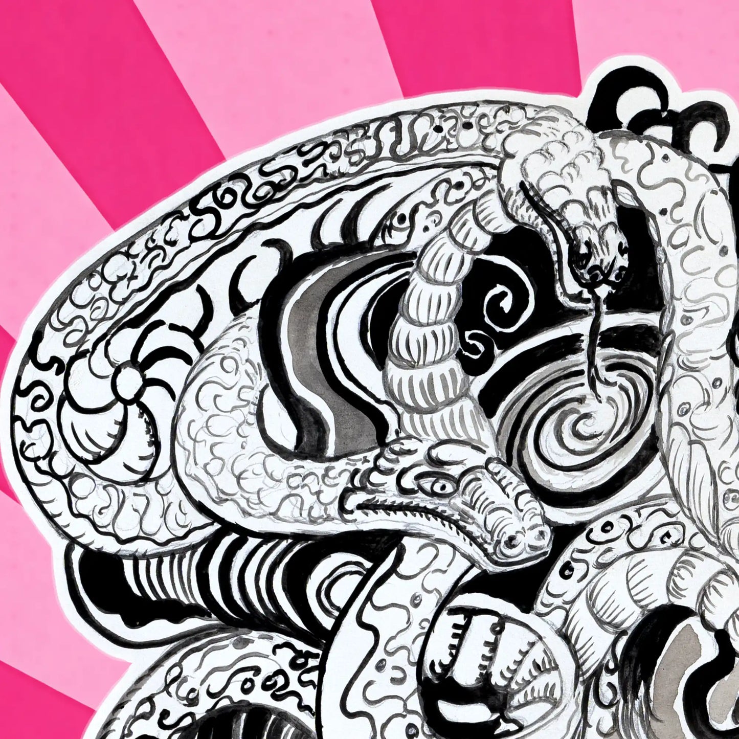 Medusa Unleashed (Radial Pink)