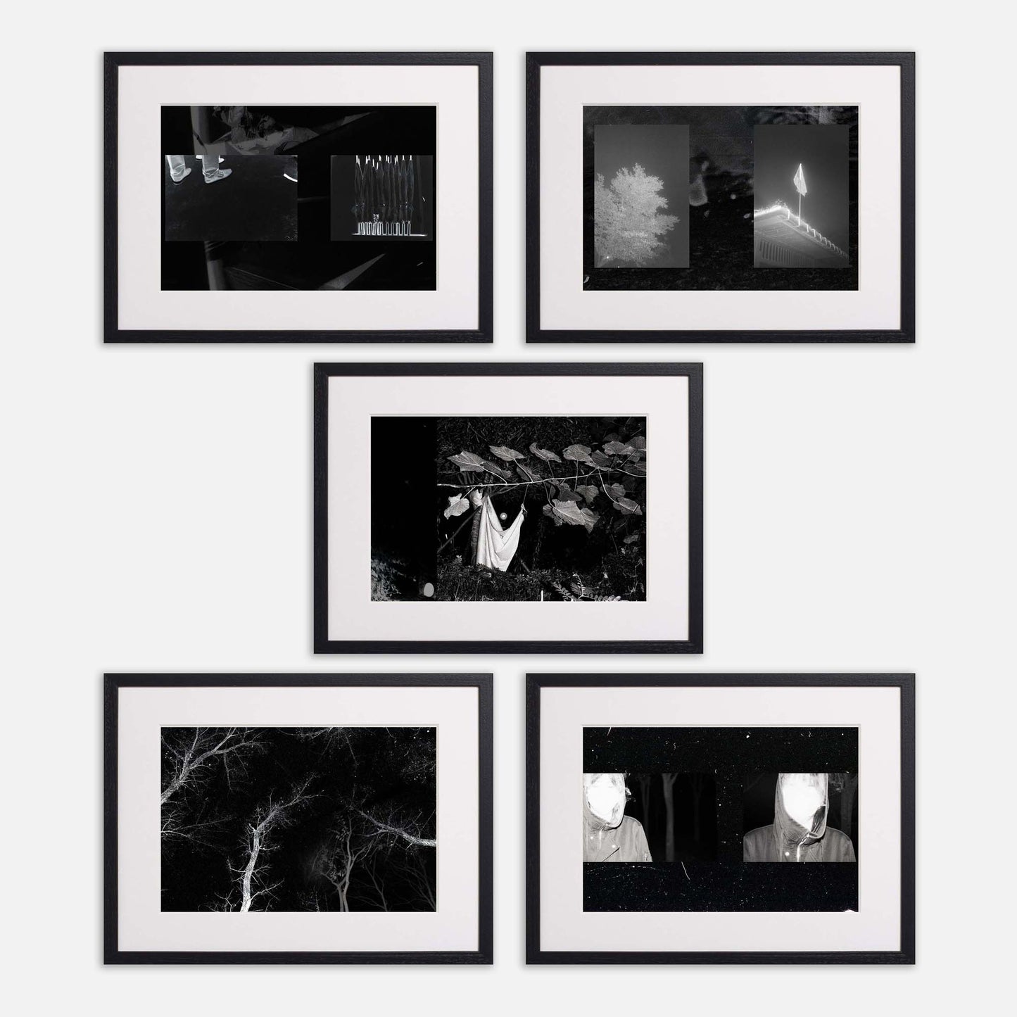Night | 2025 - Pure Black (Framed Set of 5)